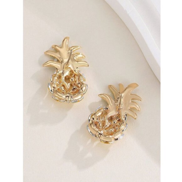 Pineapple Stud Earrings For Women's Summer Beach Accessories - Picture 5 of 7